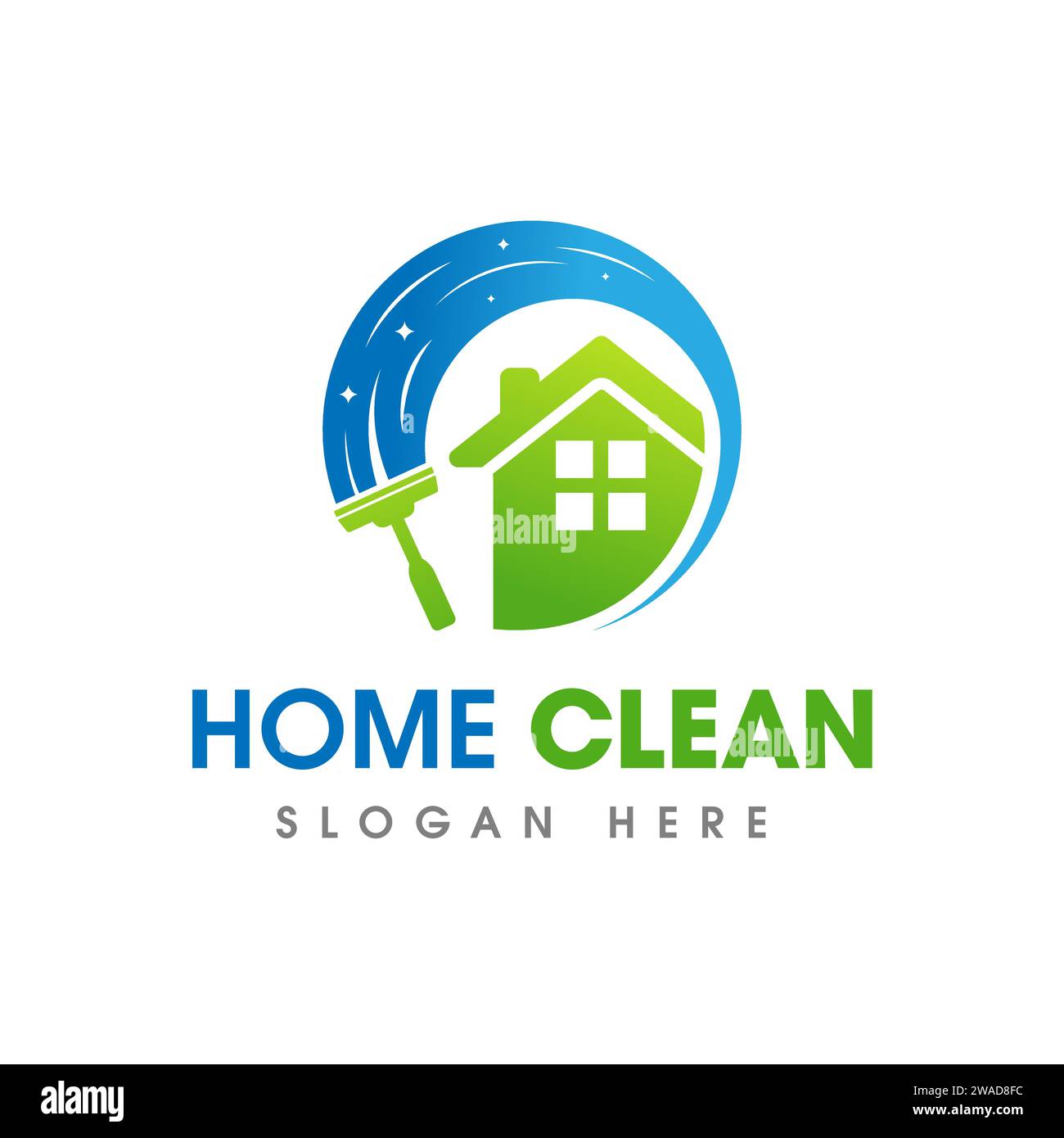 House Cleaning Service Business Logo Symbol Icon Design Template Stock ...