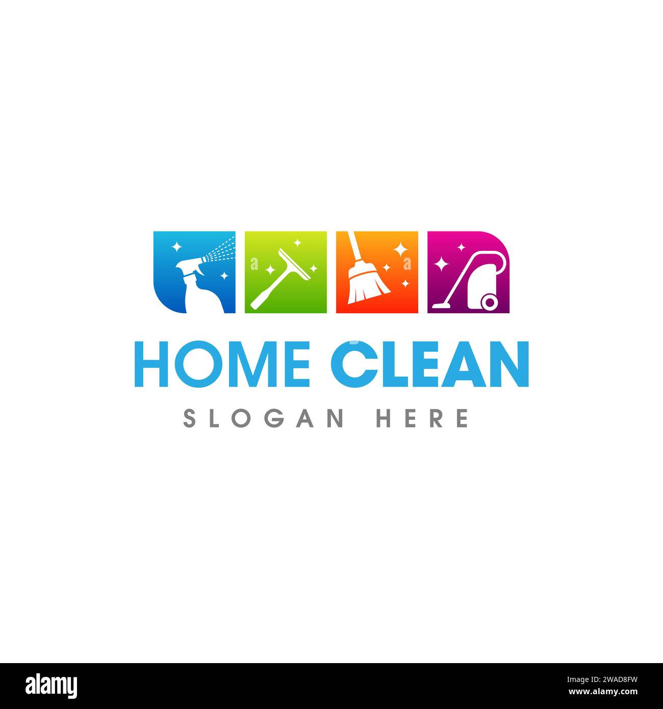 Creative Cleaning Service Business Logo Symbol Icon Design Template ...
