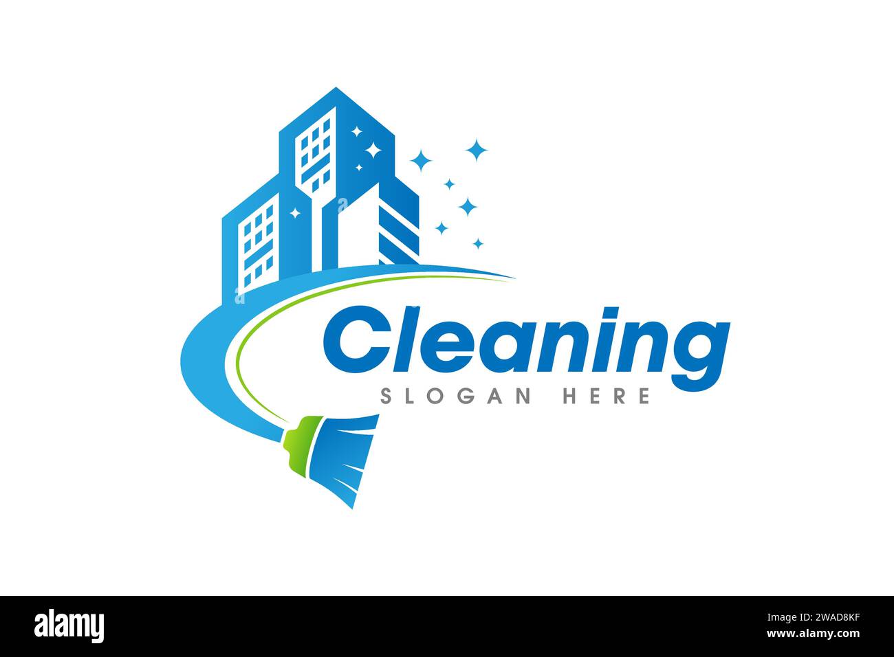 Cleaning Service Business Logo Symbol Icon Design Template Stock Vector ...