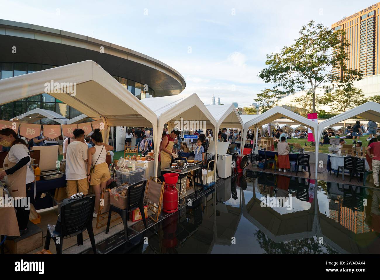 KUALA LUMPUR, MALAYSIA CIRCA MAY, 2023 popup market in the Central