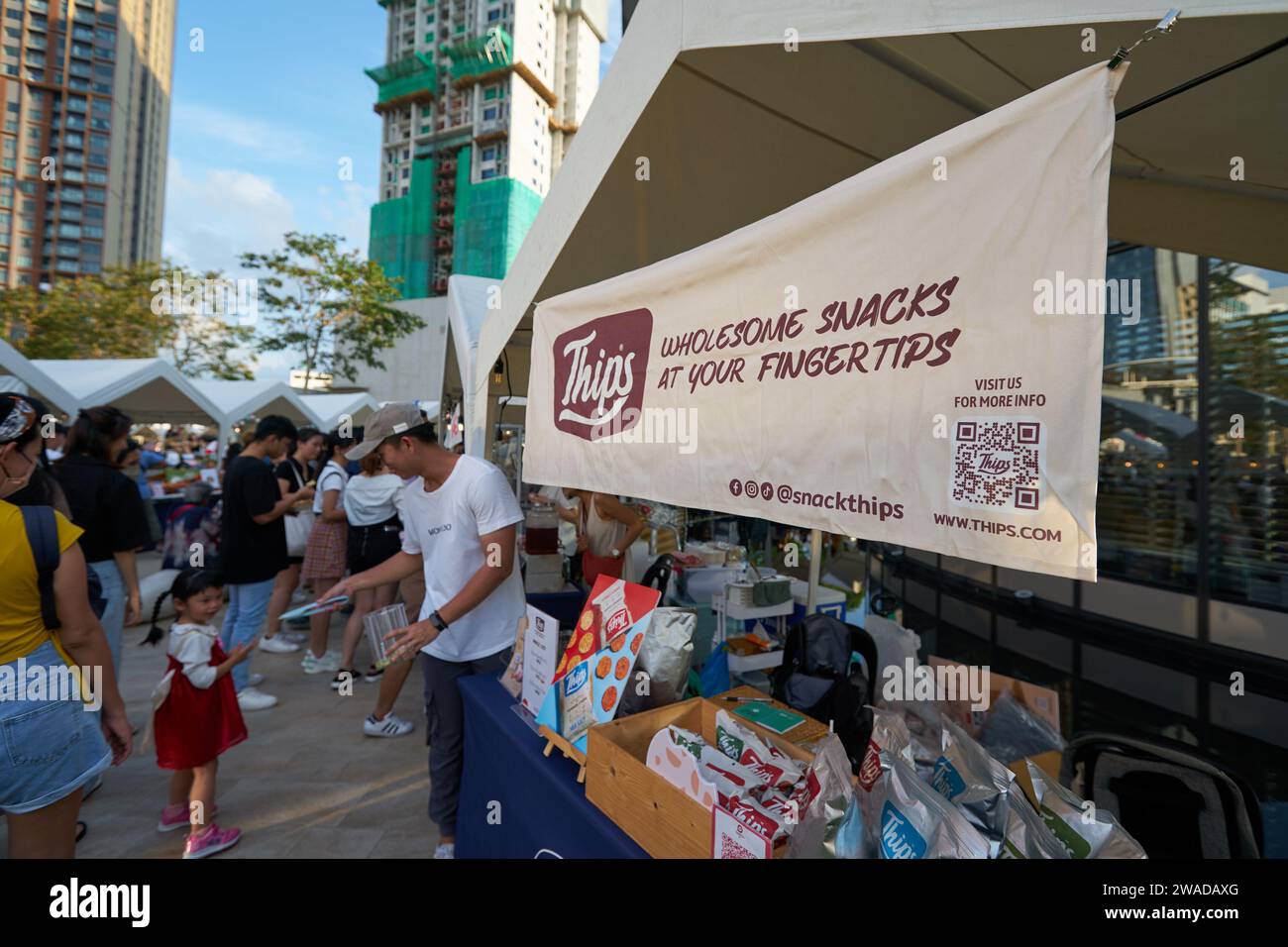 KUALA LUMPUR, MALAYSIA CIRCA MAY, 2023 popup market in the Central