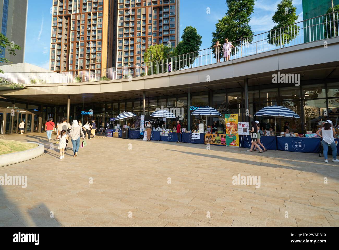 KUALA LUMPUR, MALAYSIA CIRCA MAY, 2023 popup market in the Central