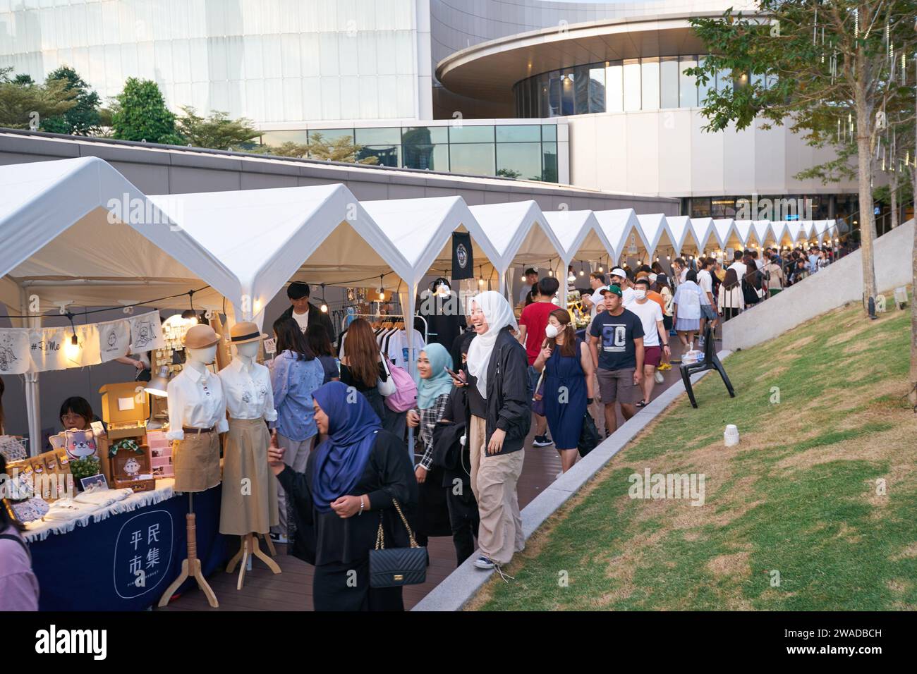 KUALA LUMPUR, MALAYSIA CIRCA MAY, 2023 popup market in the Central