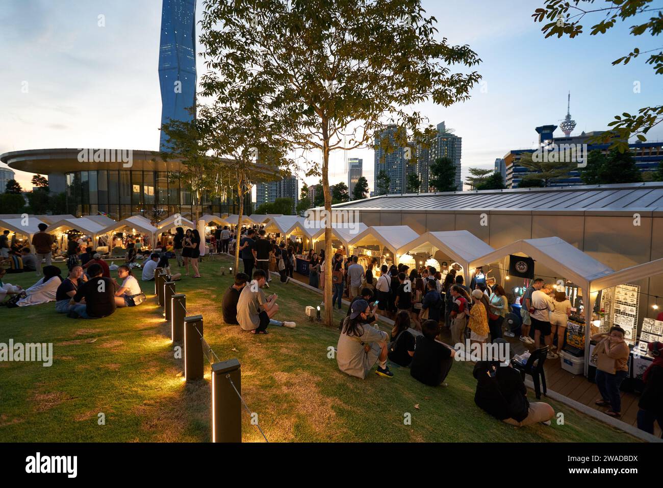 KUALA LUMPUR, MALAYSIA CIRCA MAY, 2023 popup market in the Central