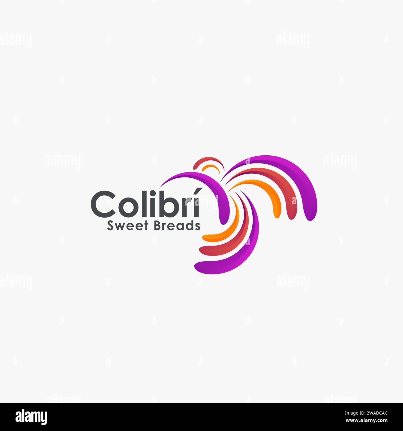 Modern abstract flying colibri humming bird logo icon vector template ...