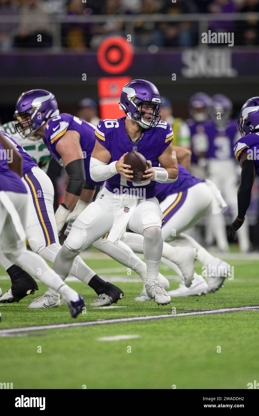 Minnesota Vikings Jaren Hall during an NFL game, Sunday, Dec. 31, 2023 in Minneapolis. (AP Photo