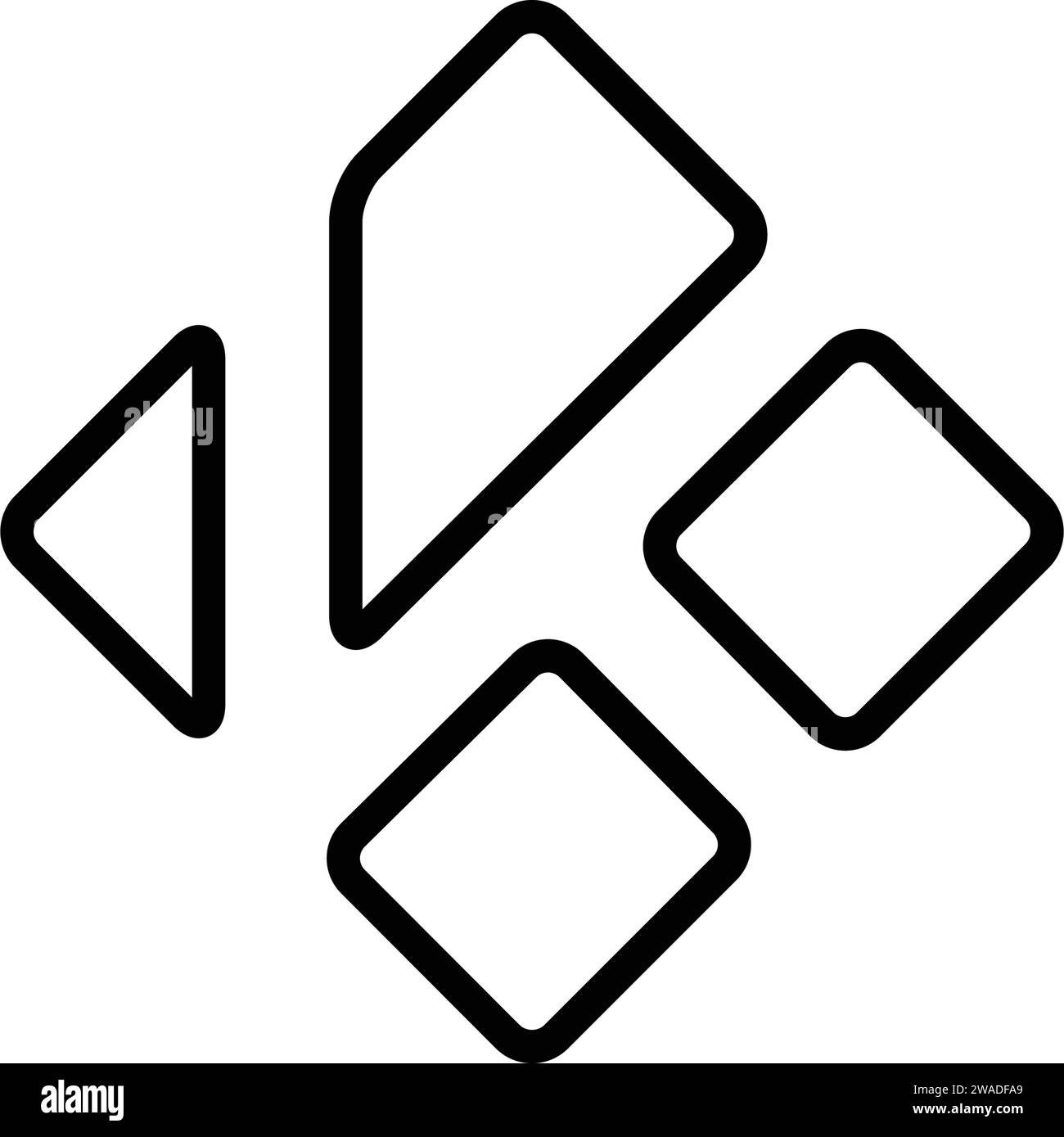 Kodi logo Black and White Stock Photos & Images Alamy