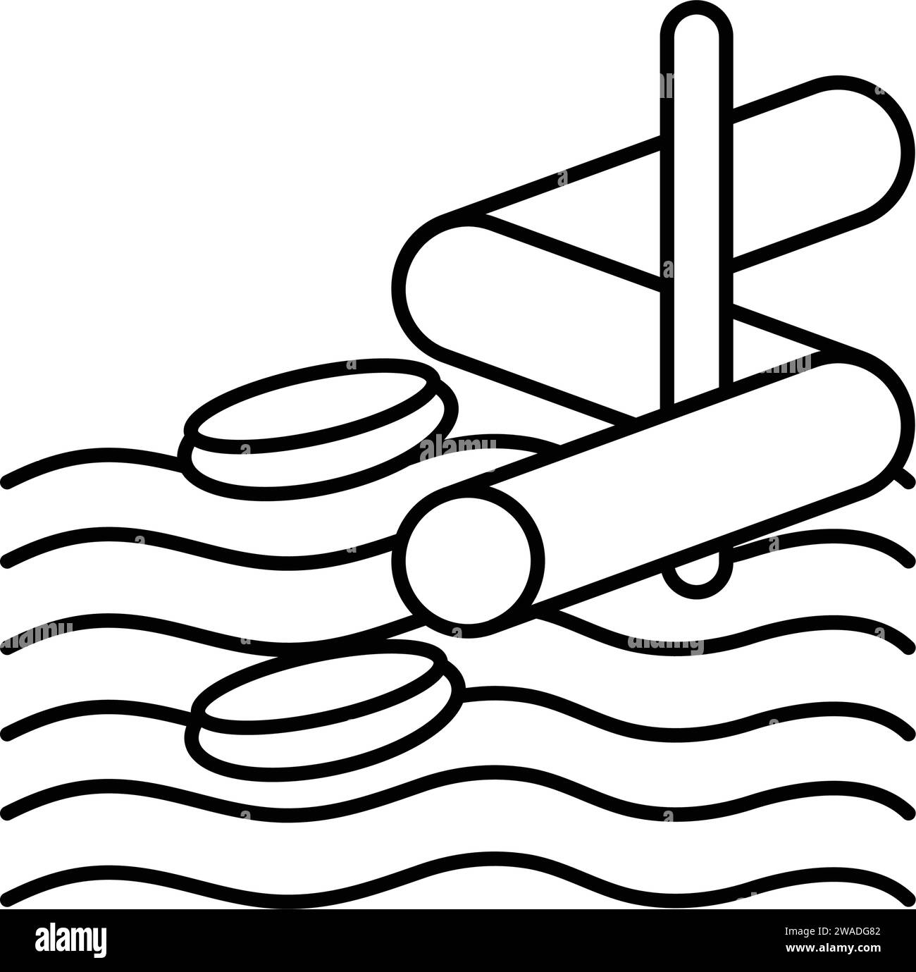 Aqua park vector vectors hi-res stock photography and images - Alamy