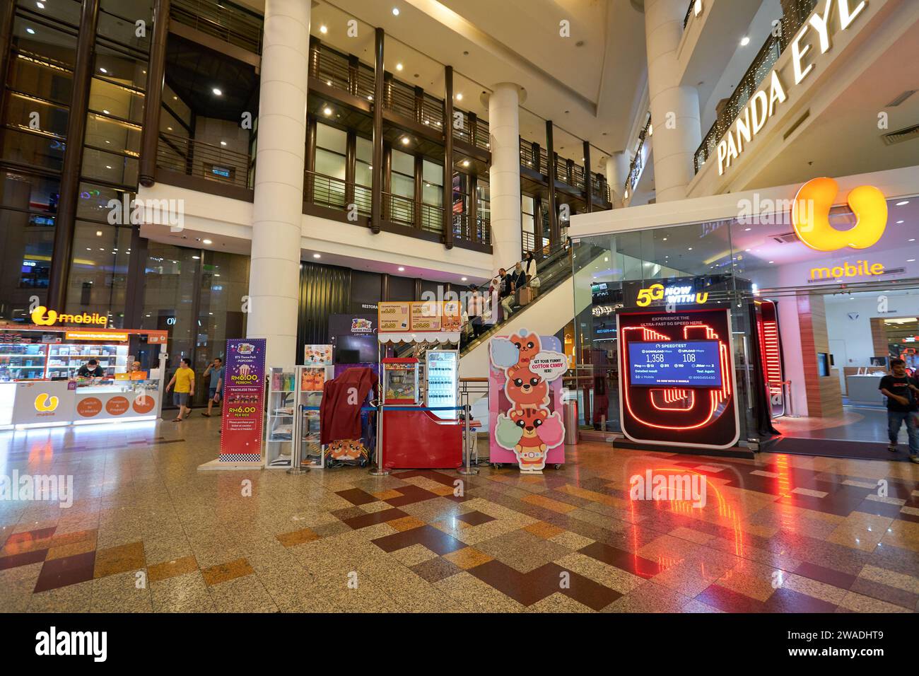 KUALA LUMPUR, MALAYSIA - MAY 26, 2023: interior shot of Berjaya Times Square Kuala Lumpur. Stock Photo