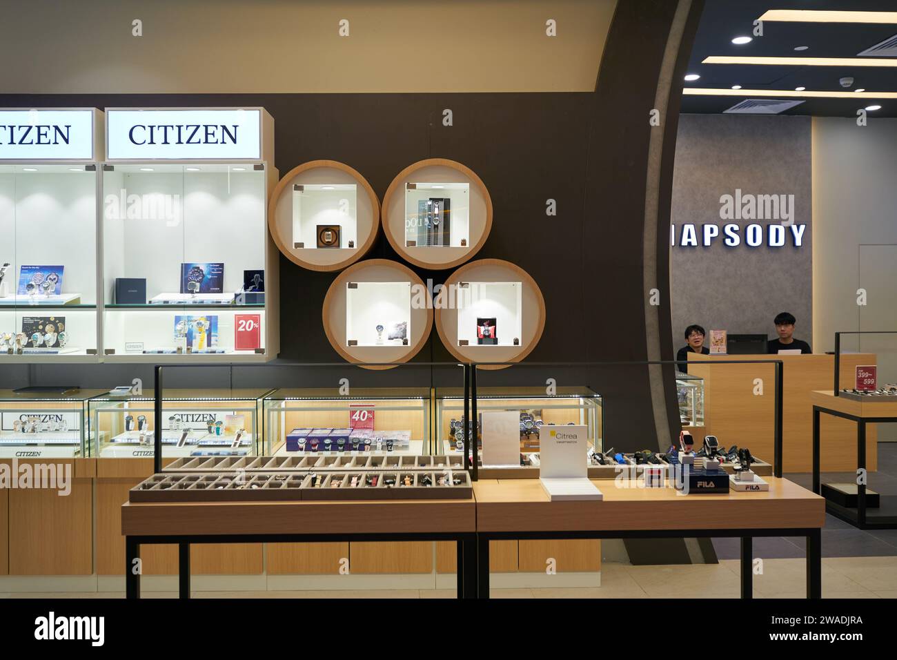 KUALA LUMPUR, MALAYSIA MAY 27, 2023 various watches on display at