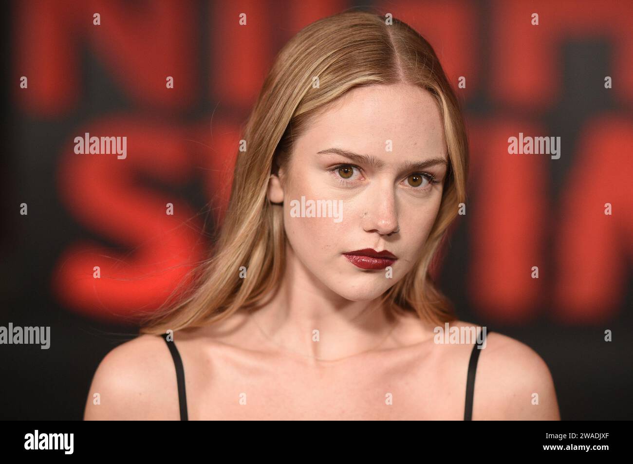 Amelie Hoeferle attends the premiere of "Night Swim" on Wednesday, Jan