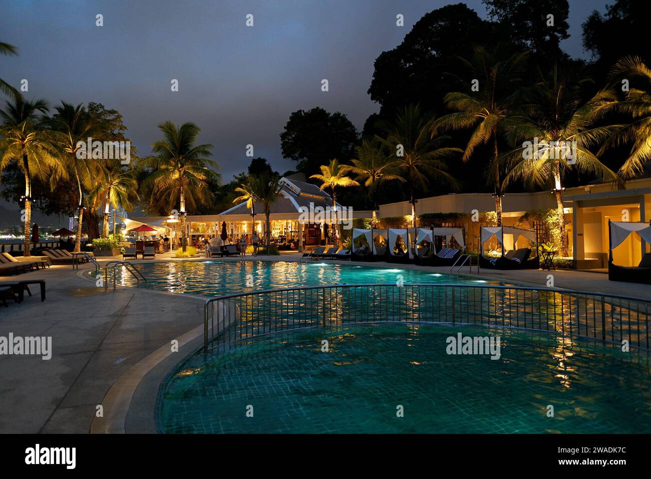 Phuket thailand pool area hi-res stock photography and images - Alamy