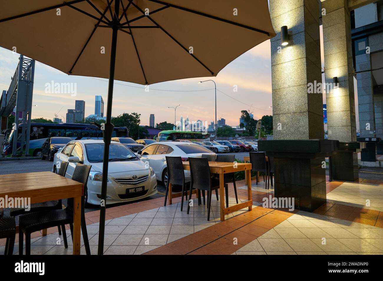 KUALA LUMPUR, MALAYSIA -  MAY 25, 2023: cars parked at Fraser Business Park in Kuala Lumpur. Stock Photo