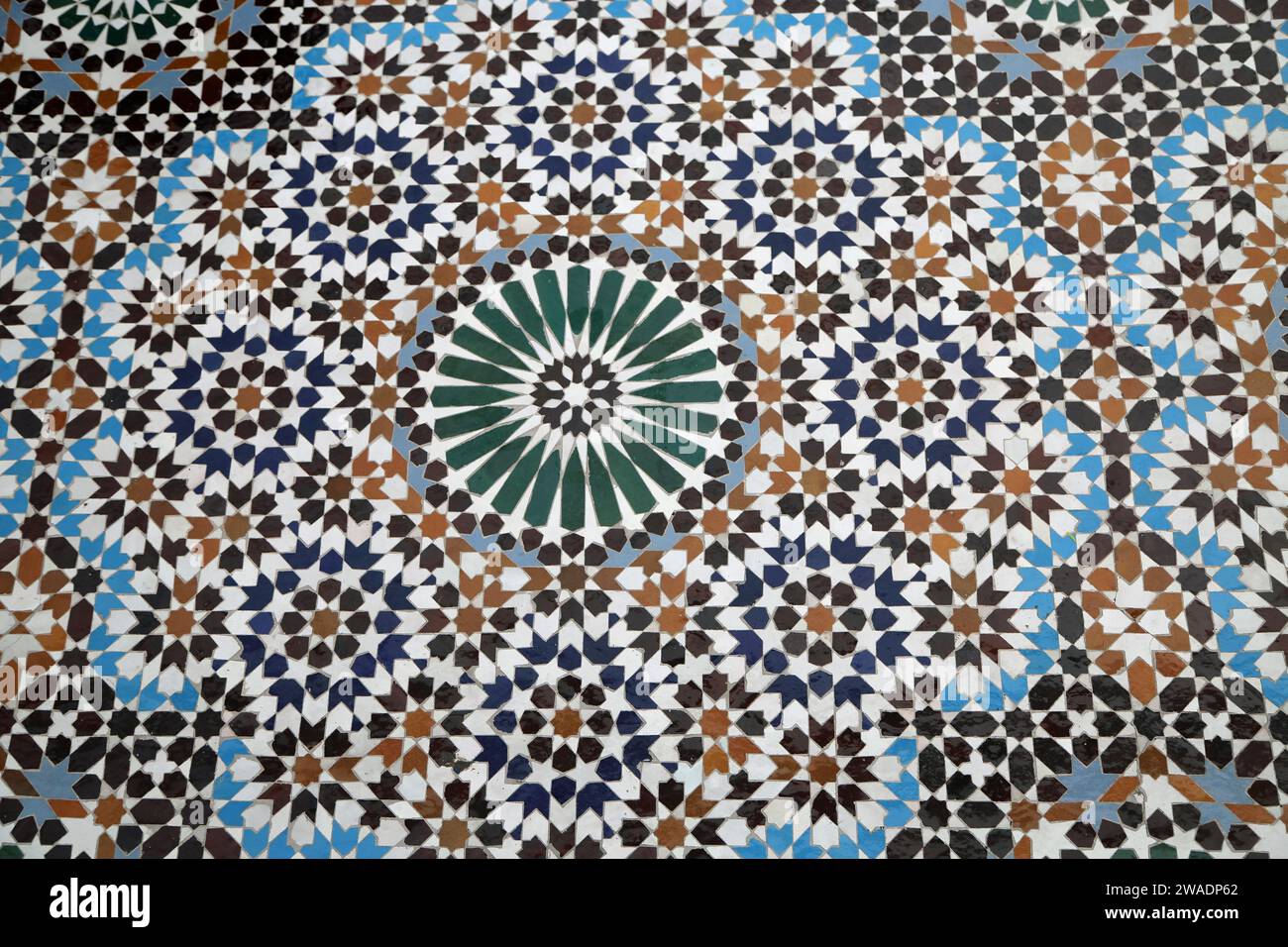 Mosaic close up Grand Mosque of Paris, France Stock Photo Alamy