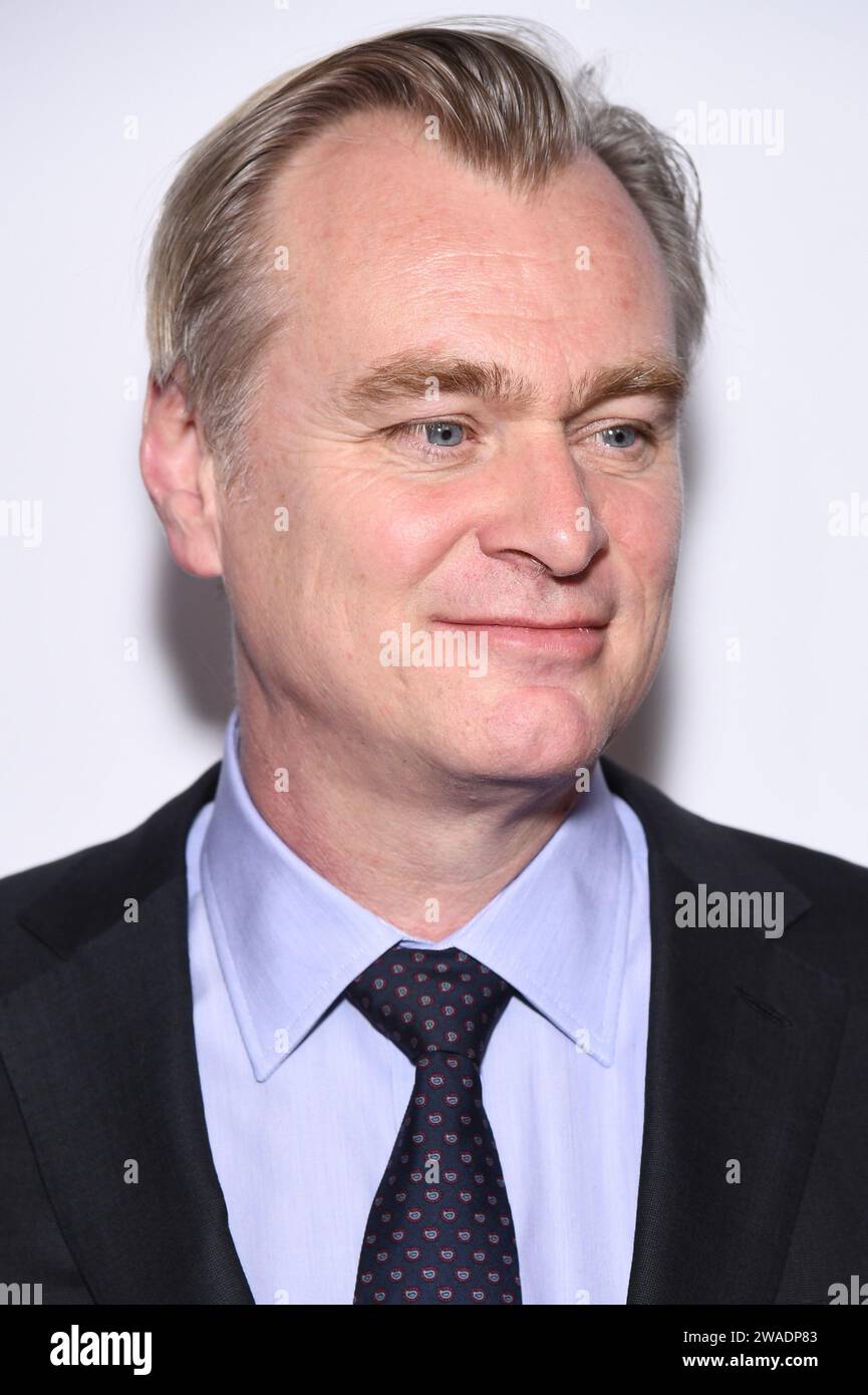 New York, USA. 03rd Jan, 2024. Director Christopher Nolan attends the