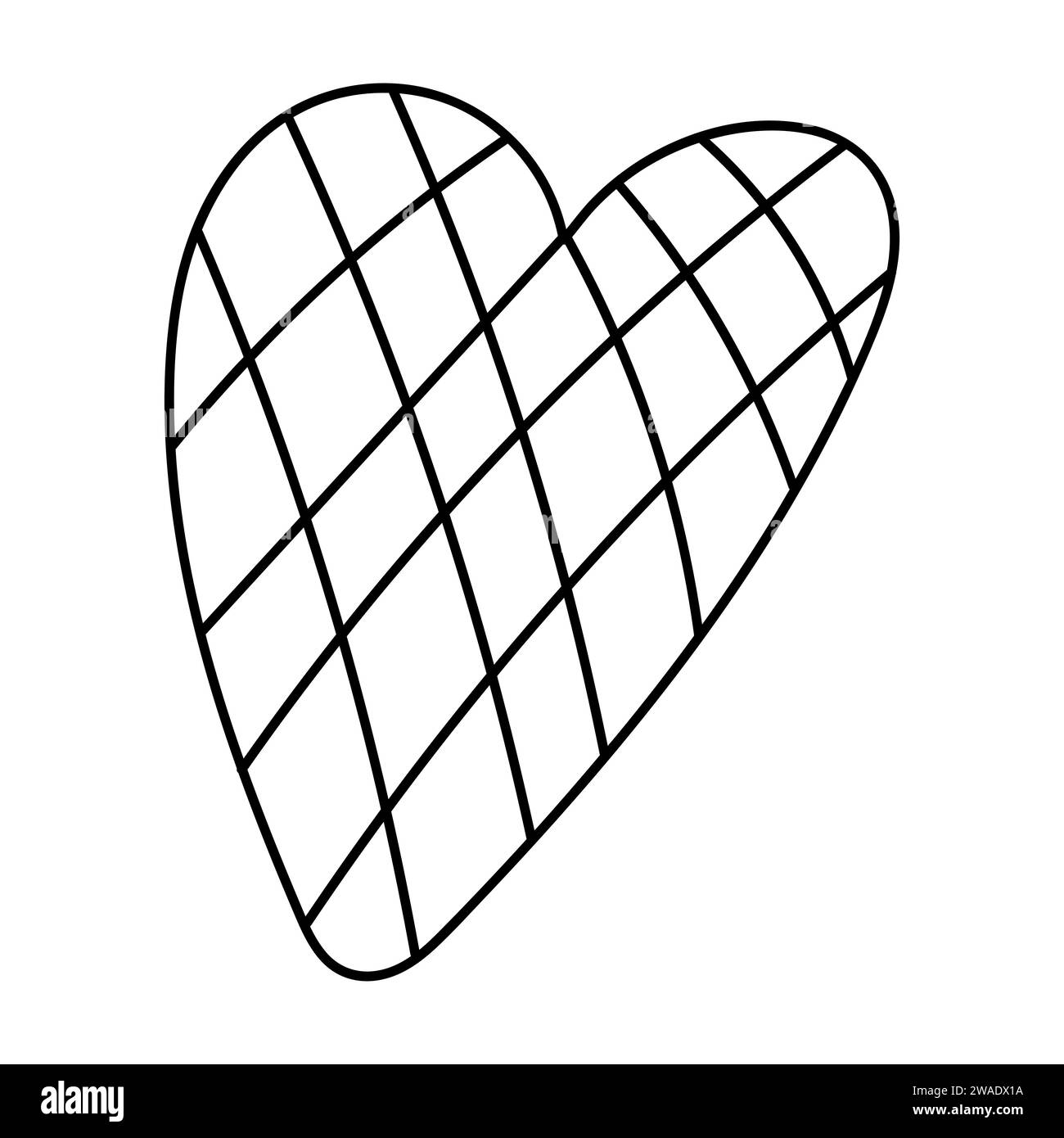 Simple doodle heart. Hand drawn heart isolated on white background ...