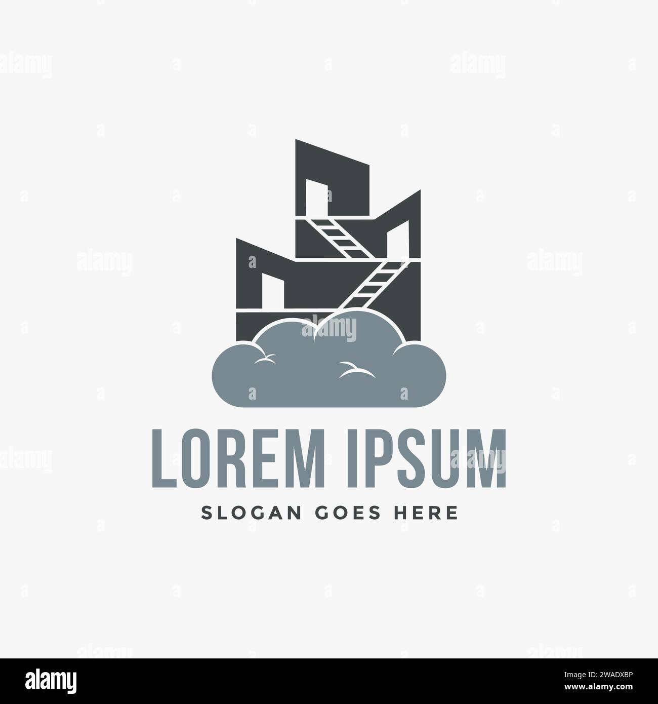 Escape room building logo icon vector template on white background Stock Vector