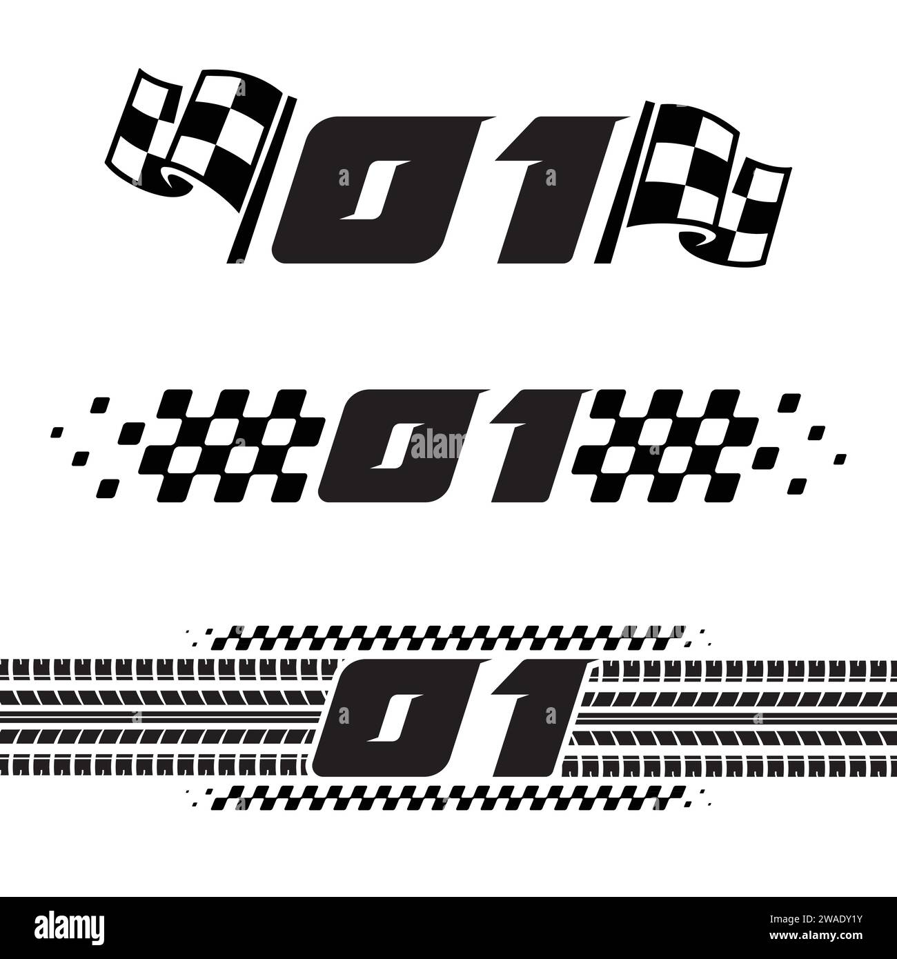 Formula 1 race flags Stock Vector Images - Alamy