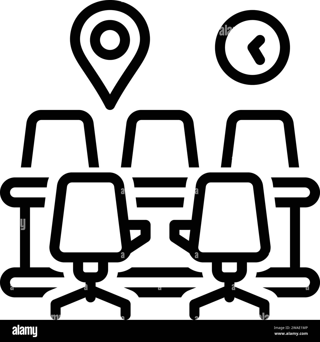 Meeting point location icon hi-res stock photography and images - Alamy