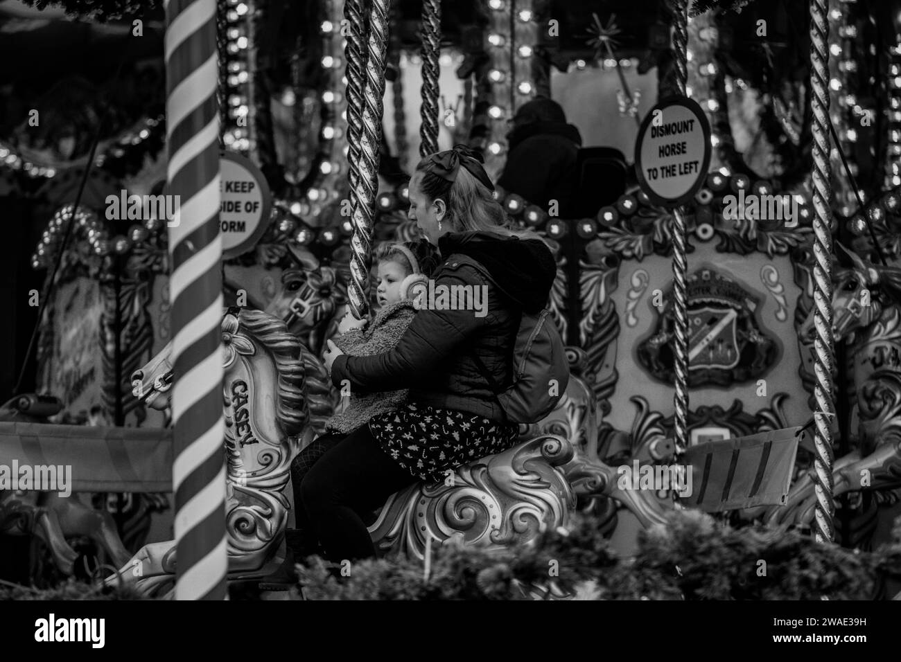 Outdoor christmas merry go round