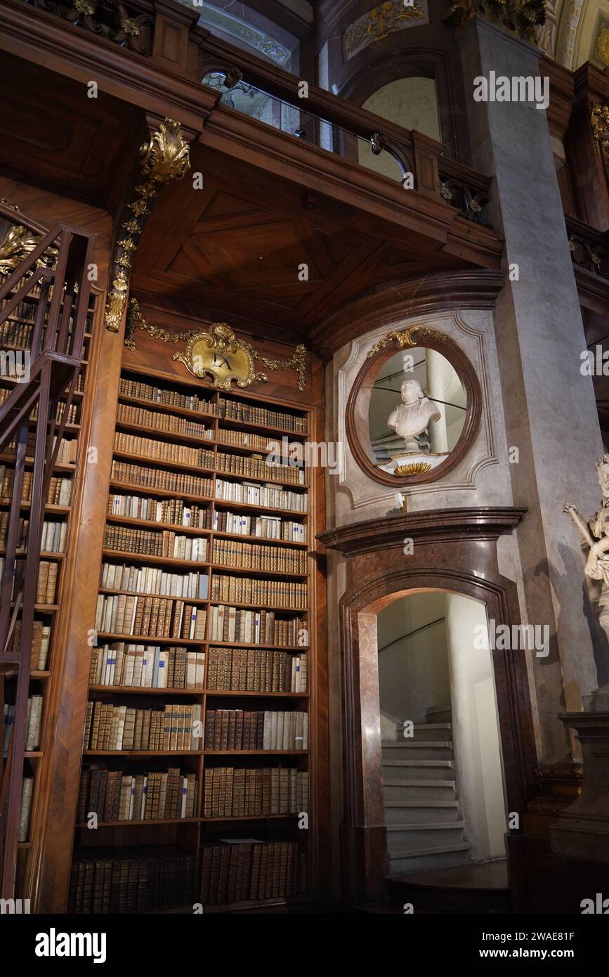 The Austrian National Library in Hofburg Palace Stock Photo