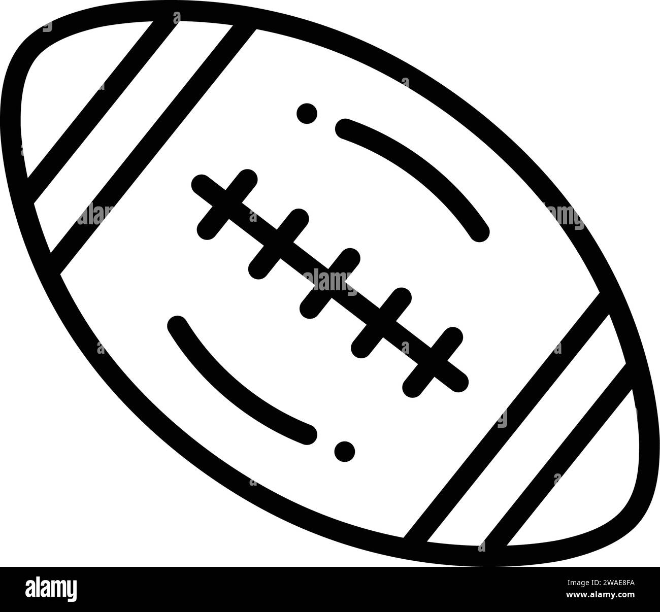 Icon for rugby,stripes Stock Vector