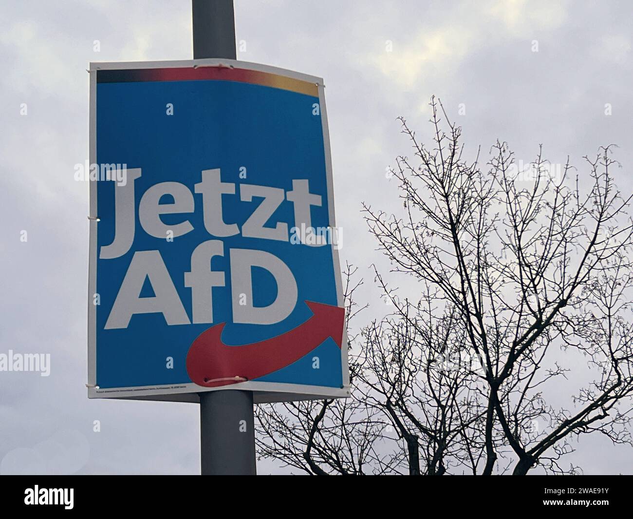 Wahlplakat der AfD *** AfD election poster Copyright xmix1x Stock