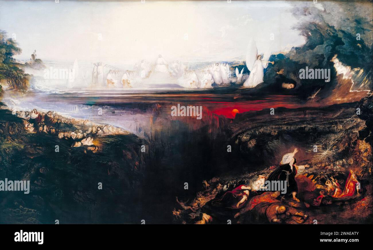 John Martin, The Last Judgement, painting in oil on canvas, circa 1853 Stock Photo