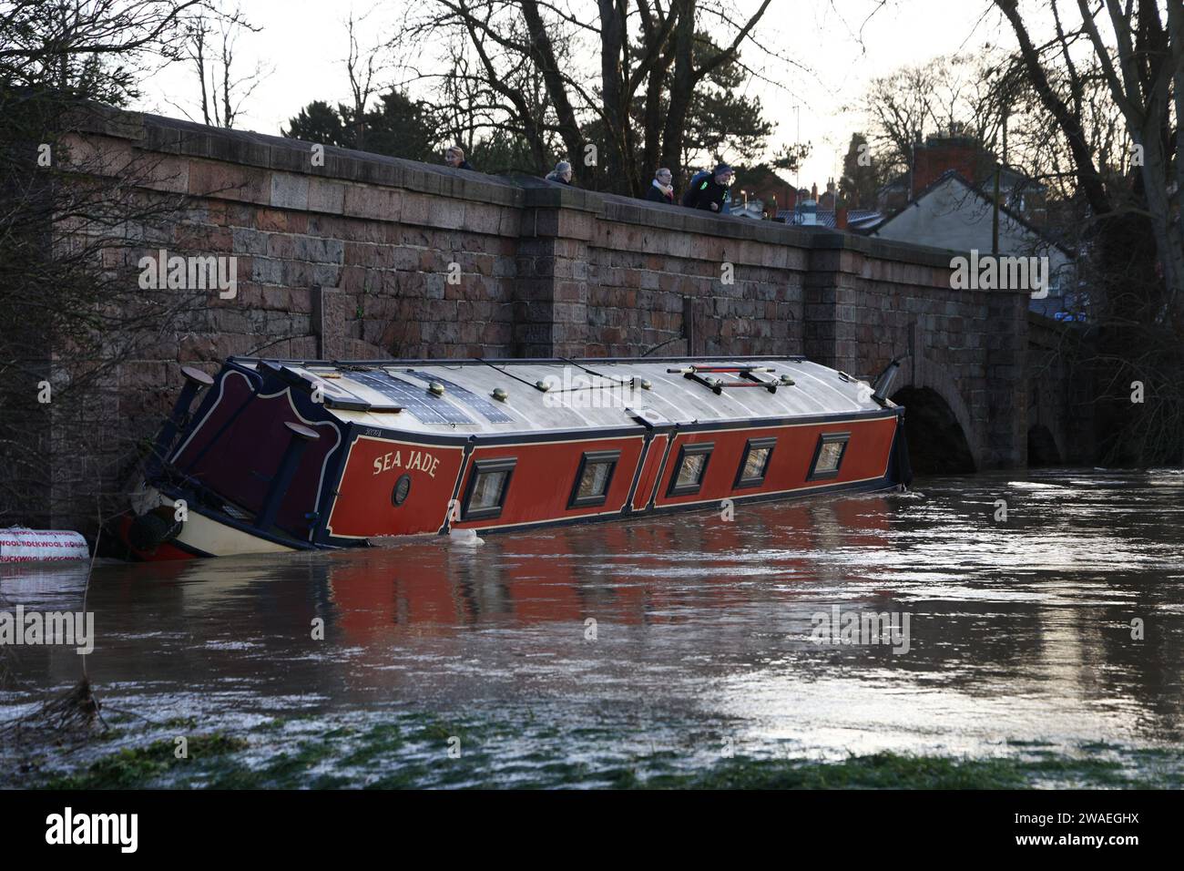 Barrow upon Soar, Leicestershire, UK. 4TH January 2024. UK weather. A