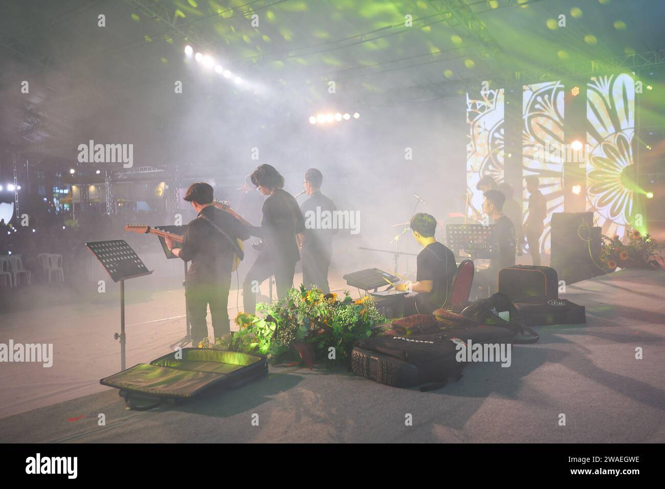 HO CHI MINH CITY, VIETNAM - MARCH 26, 2023: music performance at Youth
