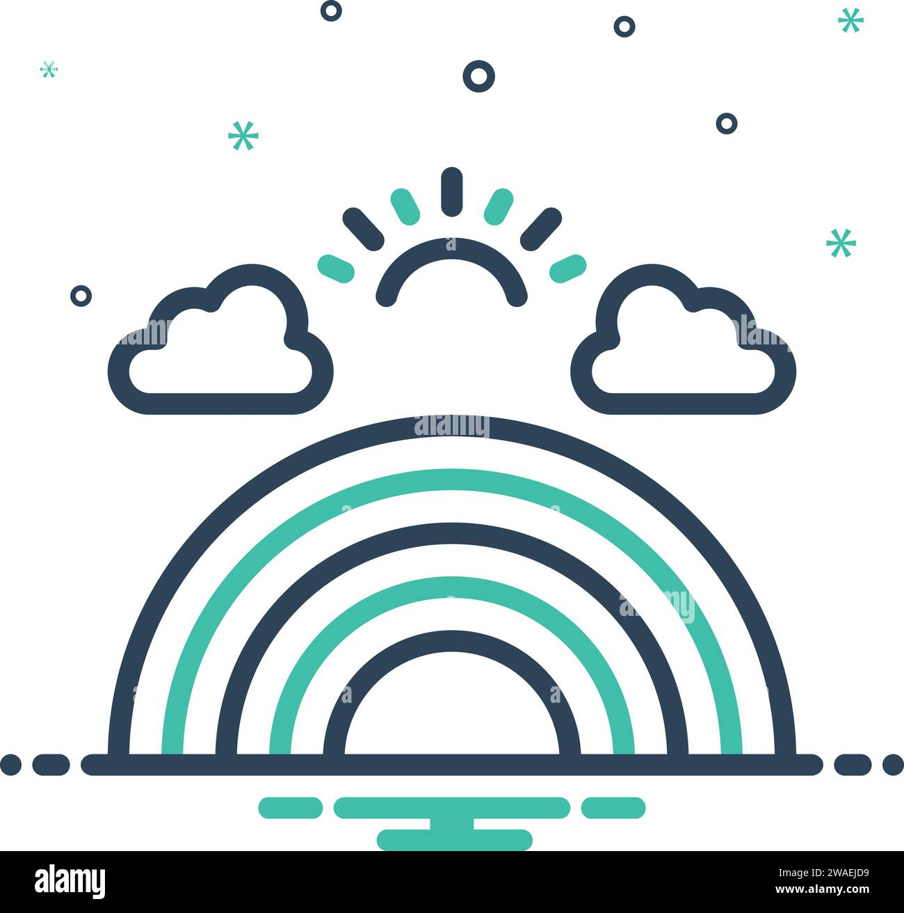 Icon for rainbow, cloud Stock Vector Image & Art - Alamy