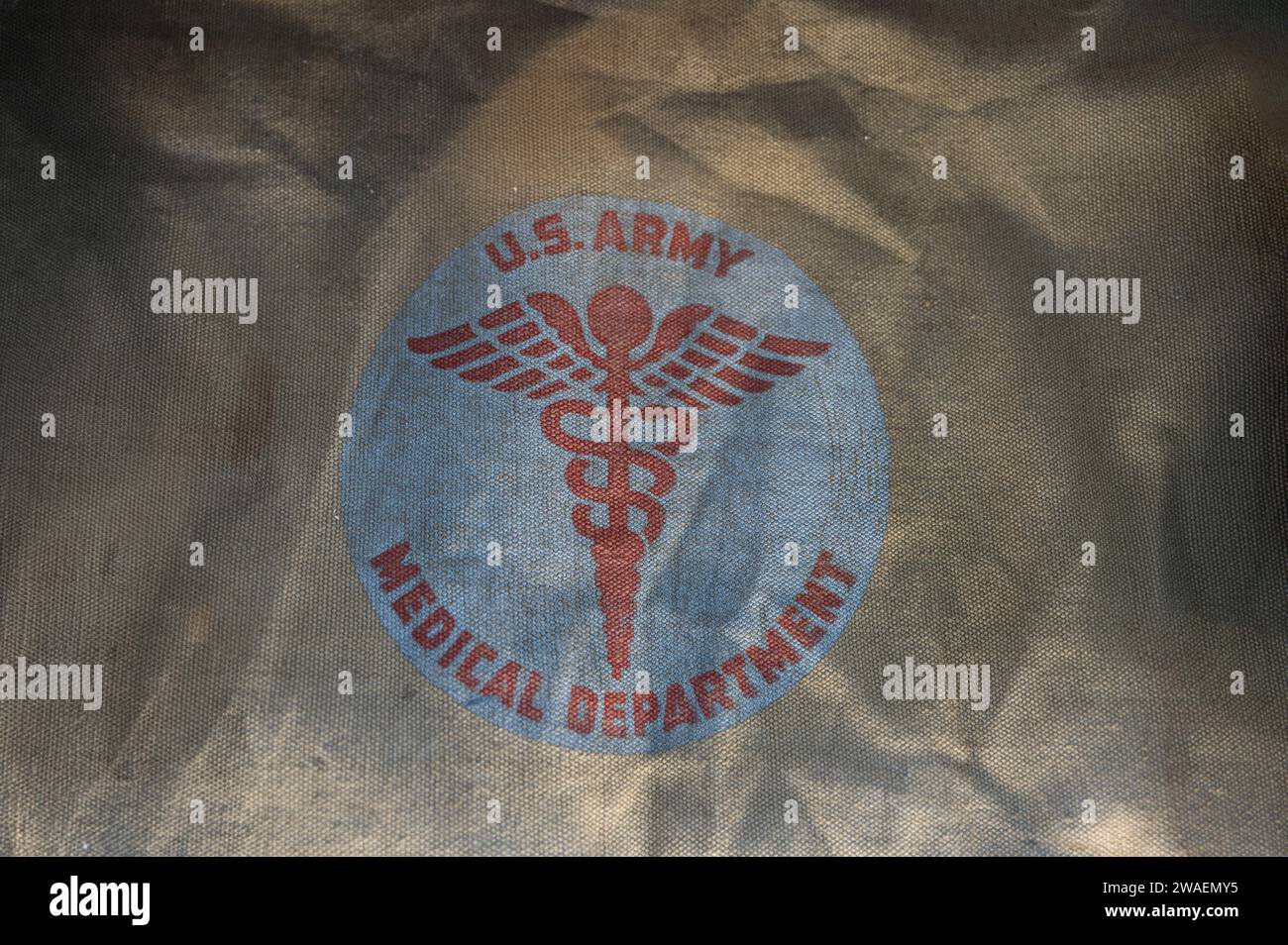Emblem medical department of the American army in World War II Stock Photo