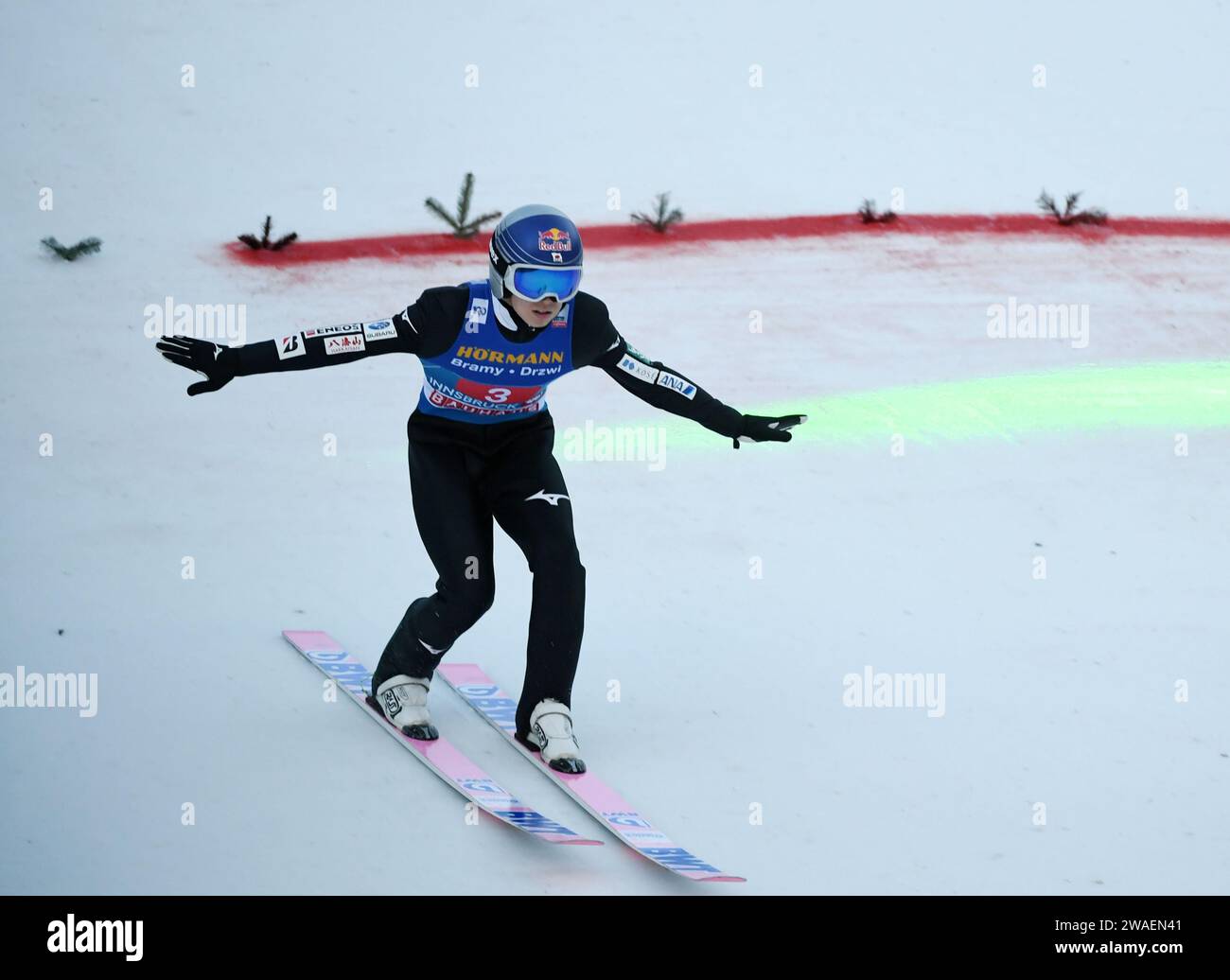 Innsbruck, Austria. 3rd Jan, 2025. Kobayashi Ryoyu of Japan competes