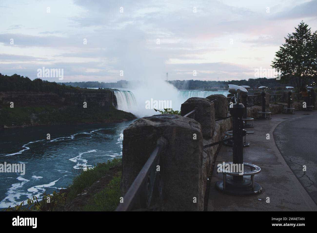 The view of Niagara Falls in Ontario, Canada Stock Photo