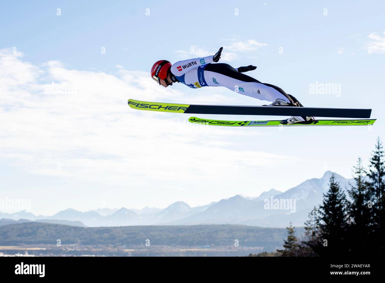 Selina Freitag (Deutschland), AUT, FIS Viessmsann Skisprung Weltcup Frauen, Villach, 04.01.2024 Foto: Eibner-Pressefoto/Michael Memmler Stock Photo