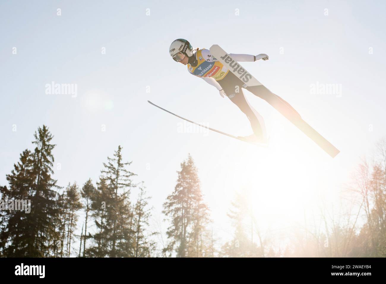 Nika Prevc (Slowenien), AUT, FIS Viessmsann Skisprung Weltcup Frauen, Villach, 04.01.2024 Foto: Eibner-Pressefoto/Michael Memmler Stock Photo