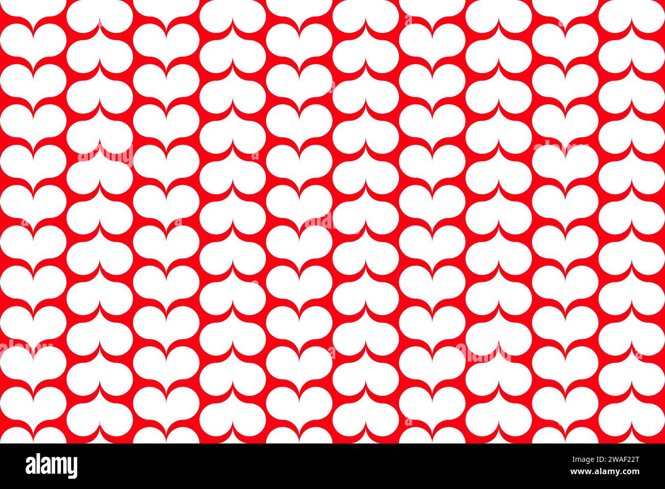 Heart seamless pattern background. Flat vector illustration Stock Vector