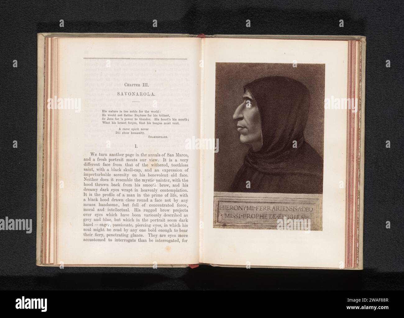 Photo production of a painting, representing a portrait of Girolamo ...