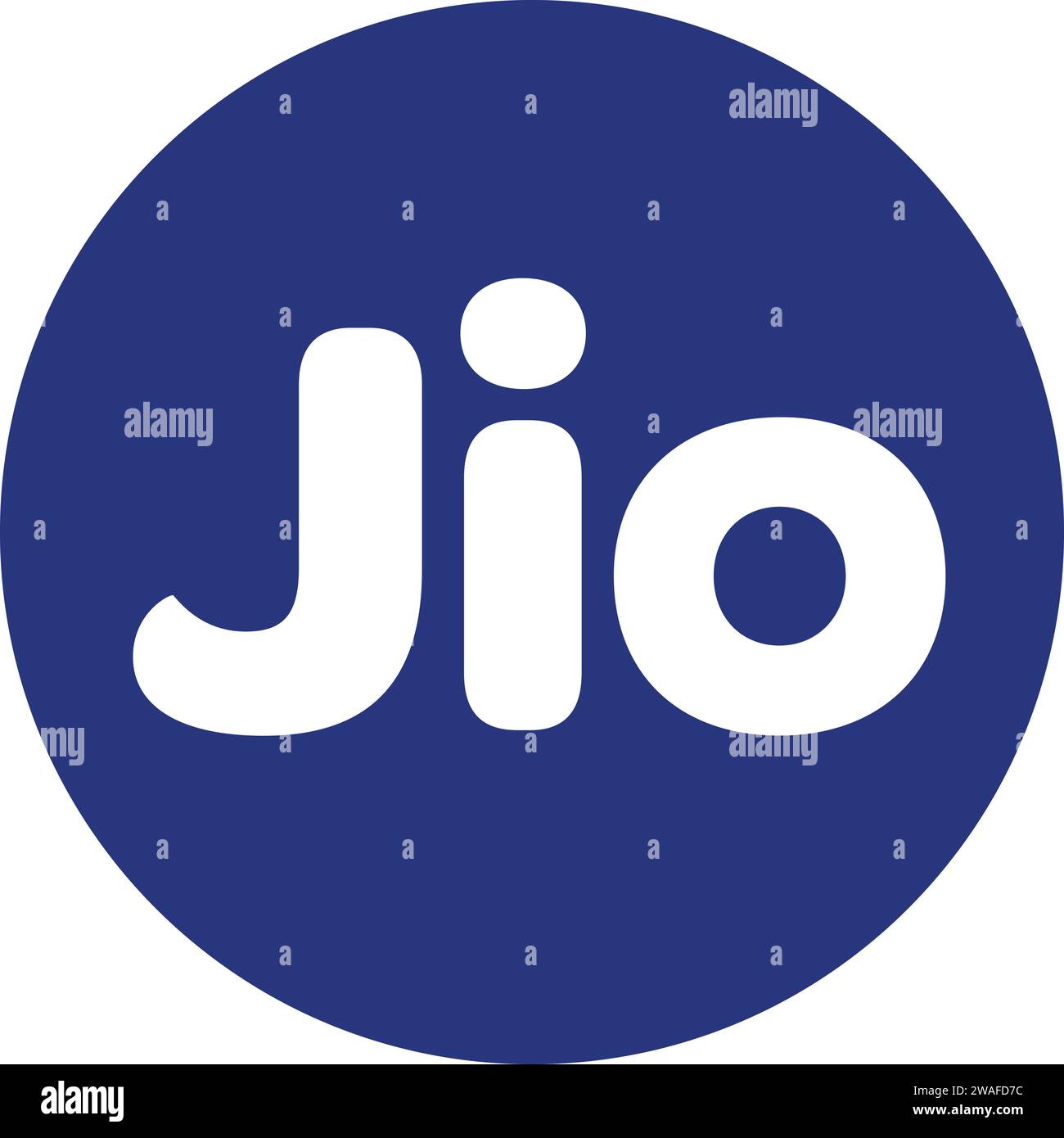Reliance Jio logo | jio log vector Stock Vector