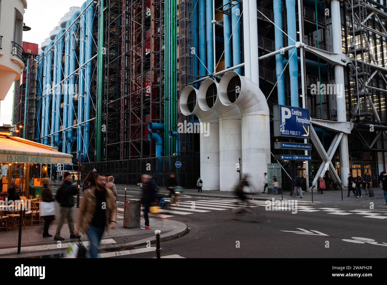 Le centre Georges Pompidou, à Paris. 6 décembre 2023. ( Photo Grégoire Campione) Stock Photo