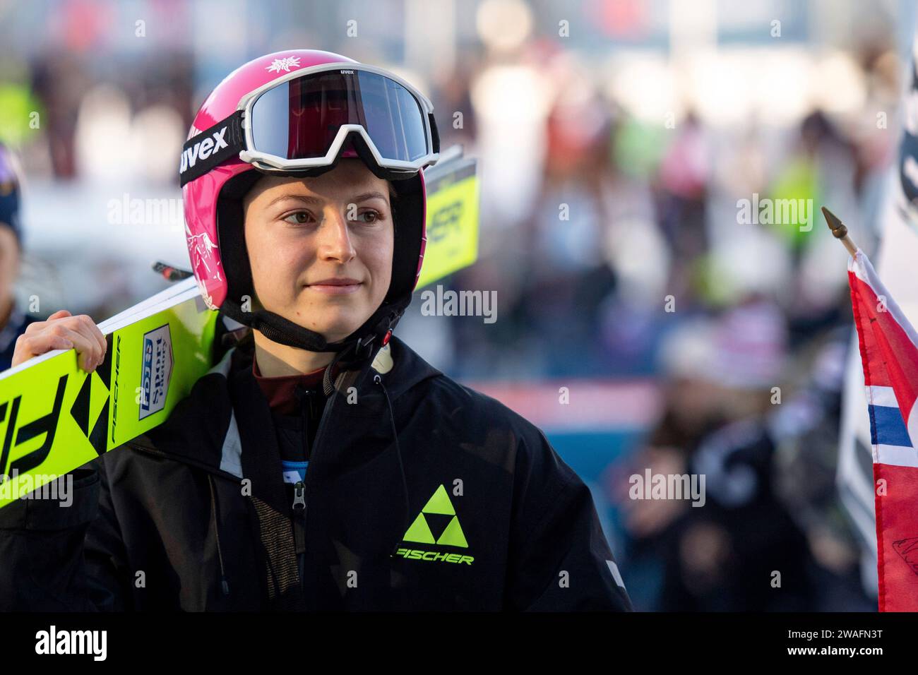 Josephine Pagnier (Frankreich), AUT, FIS Viessmsann Skisprung Weltcup Frauen, Villach, 04.01.2024 Foto: Eibner-Pressefoto/Michael Memmler Stock Photo