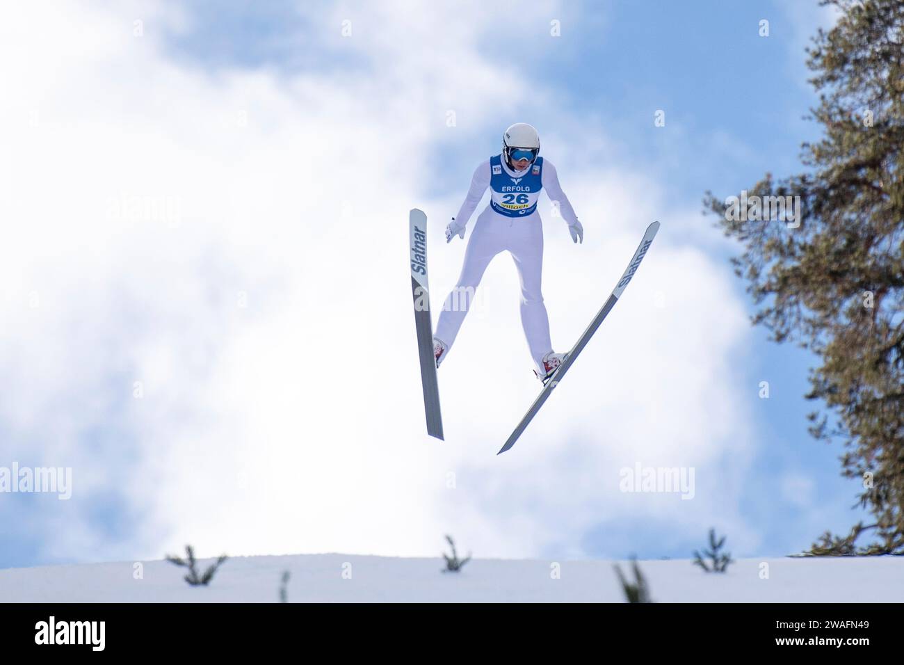 Daniela Haralambie (Rumaenien), AUT, FIS Viessmsann Skisprung Weltcup Frauen, Villach, 04.01.2024 Foto: Eibner-Pressefoto/Michael Memmler Stock Photo