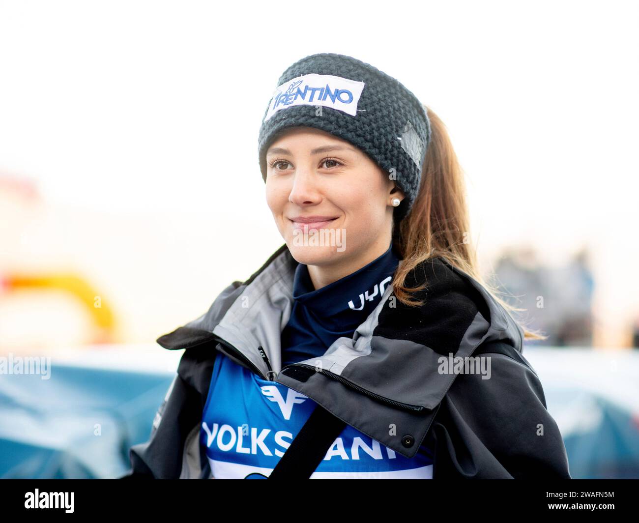 Annika Sieff (Italien), AUT, FIS Viessmsann Skisprung Weltcup Frauen, Villach, 04.01.2024 Foto: Eibner-Pressefoto/Michael Memmler Stock Photo