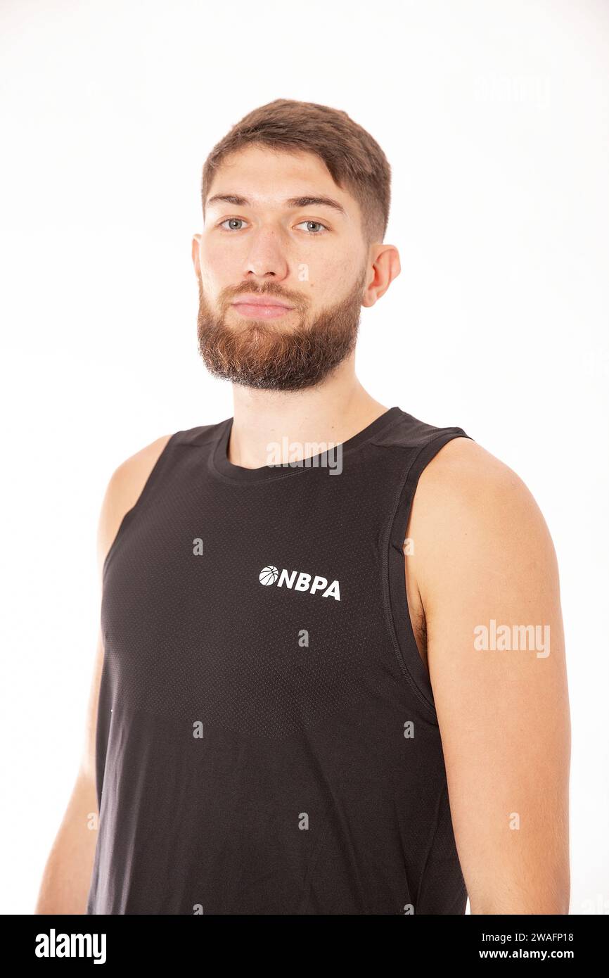 Killian Tillie poses for a portrait on September 26, 2022 in Memphis