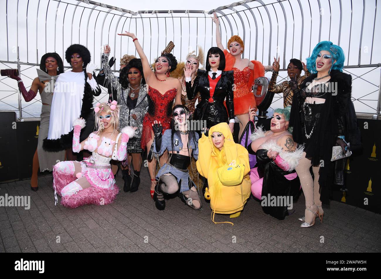 New York, USA. 04th Jan, 2024. RuPaul's 'Drag Race' Season 16 cast
