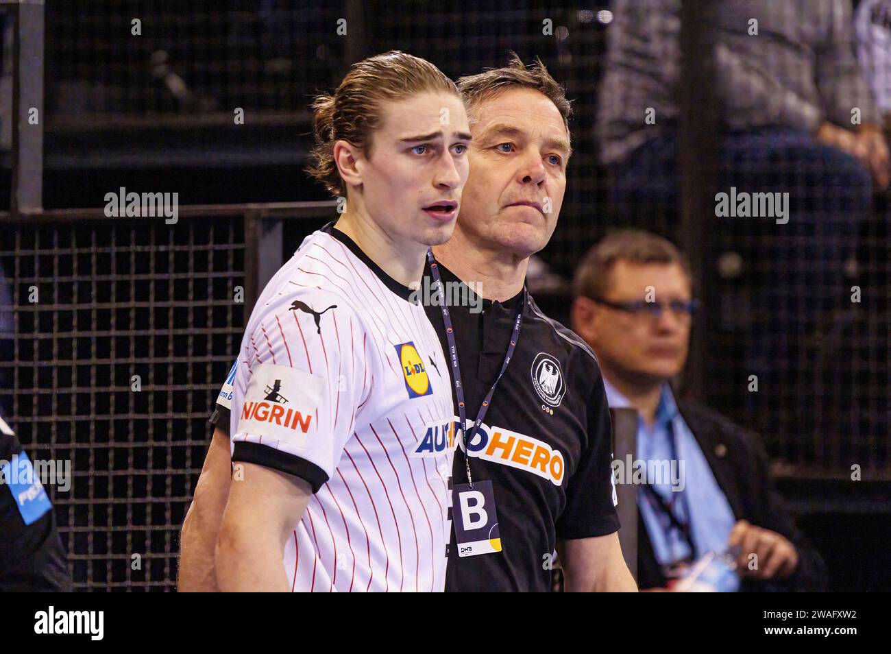 Flensburg, Deutschland. 04th Jan, 2024. Juri Knorr (Deutschland, 15