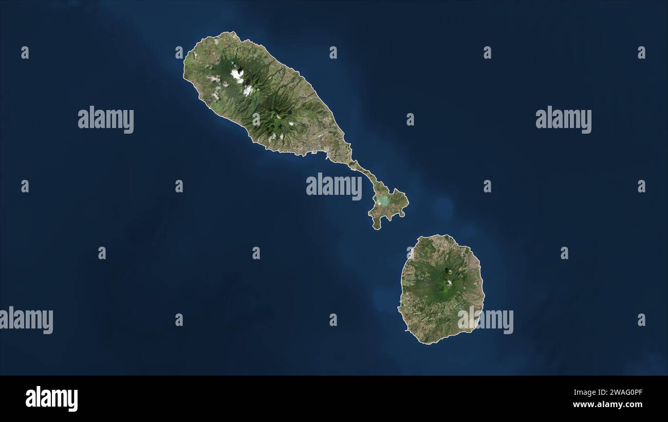 Map saint kitts nevis capital hi-res stock photography and images - Alamy