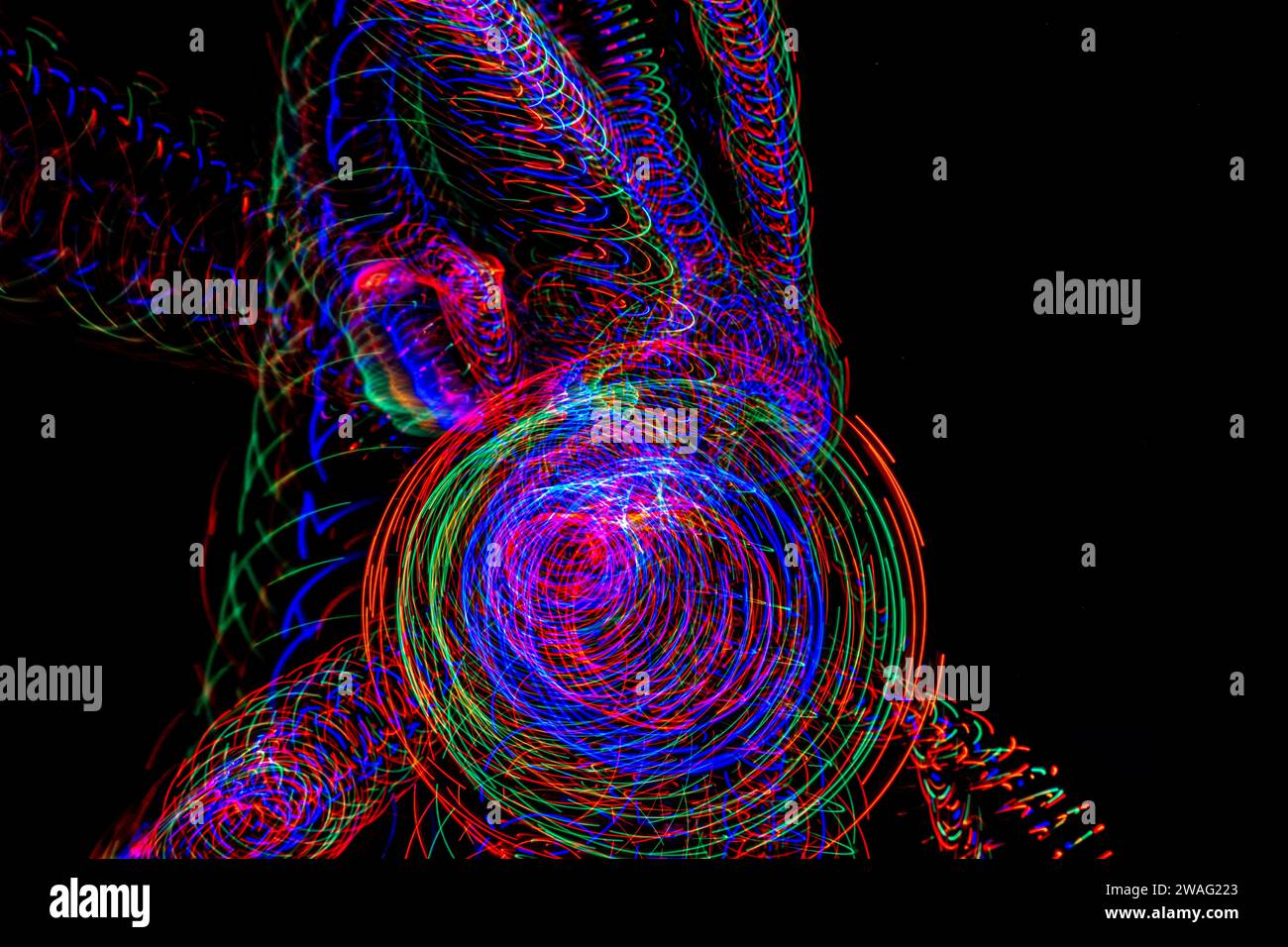 Abstract motions led lights on the dark background Stock Photo - Alamy