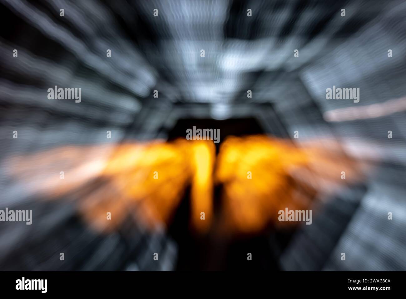 Lights trail using zoom techniques, Star warp, The effect of zooming in