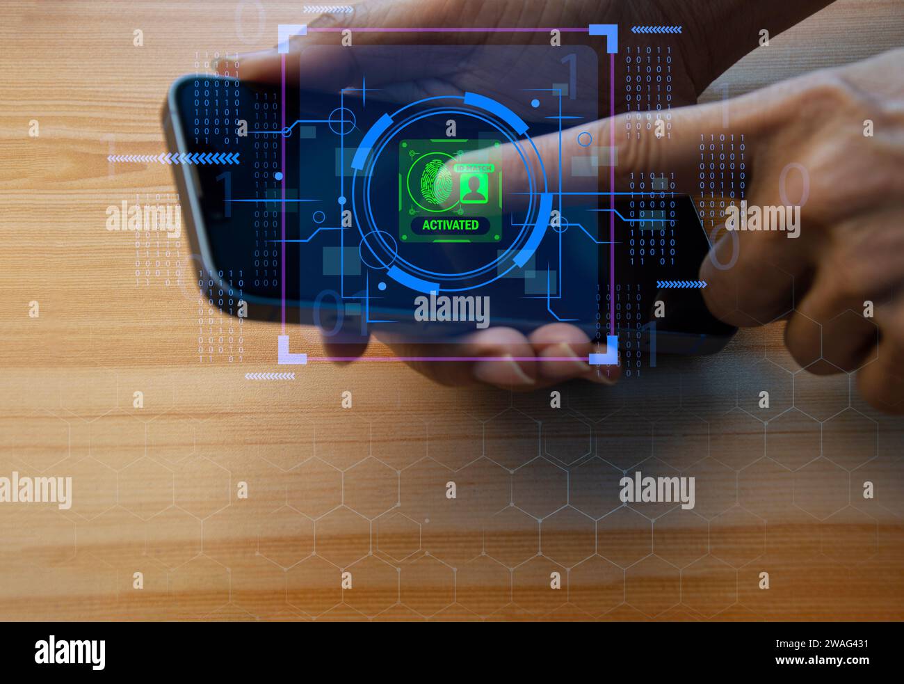 Keypad, cyber shield, lock, technology security system. Digital link. Cyber security with advanced technology. Stock Photo